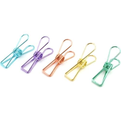 1Pc Metal Binder Clip Creative Office Bills Memo Clips Photos Letter Postcard Binder Clips Students Paper Clip Stationery