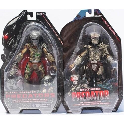 18CM 7'' NECA Movie Predator PVC Action Figure Classic Predator Collection Toys Christmas Gifts