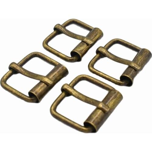 20mm Antique Bronze Adjustable Belt Buckle Slide Buckle Metal Purse clasp Buckles Bag ring strap buckles Handbag webbing
