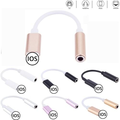 Adapter For iPhone to 3.5mm Headphones Adapter For 11 Pro Max /XS/XR/X/8 Aux 3.5mm Jack Cable For ios Adapter Accessories