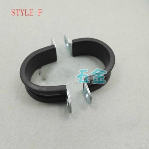 Free shipping pipe clamp 10pcs/lot with screw Rubber Lined F Clips Cable Mounting Hose Pipe Clamp Mikalor