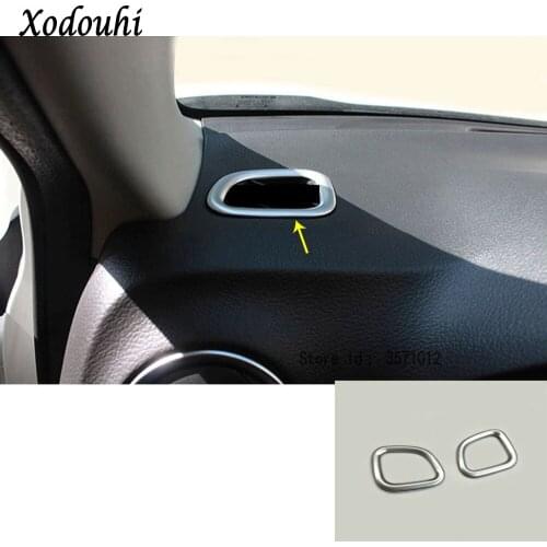 For Suzuki Vitara Escudo 2016 2017 2018 2019 car garnish frame lamp trim ABS chrome front Air conditioning Outlet Vent molding