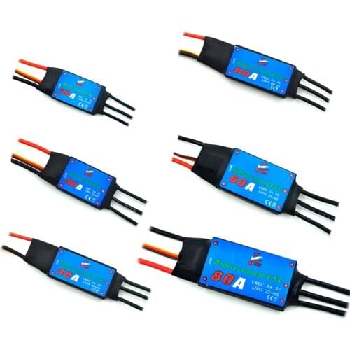 ZMR Two Way Brushless ESC 12A 20A 30A 40A 50A 60A 80A with Brake Function UBEC FOR RC Cars BOAT Ships Underwater Thrusters