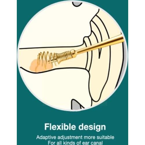 Ear Wax Pickers Stainle Steel Earpick Wax Remover Curette Pick Ear Care Cleaner Tool Ear Spoon Ear Cleaner Clean K8B6