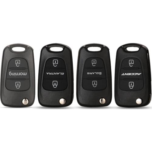 Kutery Upgrade Folding Car Key Shell For Kia morning 3Buttons With Uncut Blade Blank Remote Car Key Cover Case