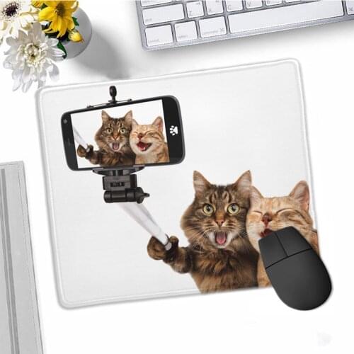 XGZ Small Size Rubbe Mouse Pad Cute Cat Animal Mouse Mat Gaming Player Gamer Desktop Pad Computer Laptop Mousepad Games 22X18CM
