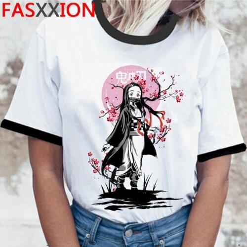 Kimetsu No Yaiba Demon Slayer summer top t-shirt men couple clothes ulzzang couple t shirt clothes kawaii