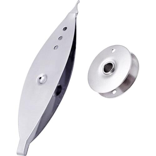 MIUSIE 2pcs Metal Tatting Shuttle Weaving Machine Weaver Tool Handmade for Lace Making Sewing Craft Tools Knitting Accessories