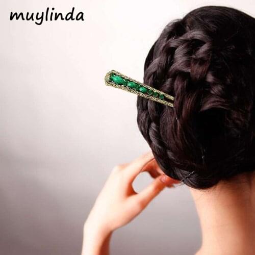 Muylinda Ethnic Retro Simple Chinese Hair Stick Geometry Vintage Women Hairpins jewelry