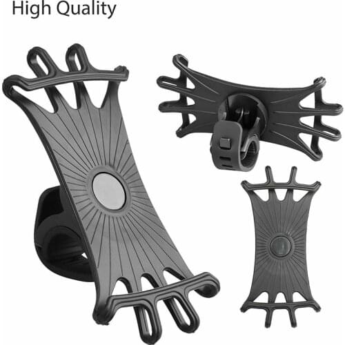 New sale Motorcycle Bicycle Handlebar Silicone Phone Stand 360° Adjustable Cellphone Mount Holder