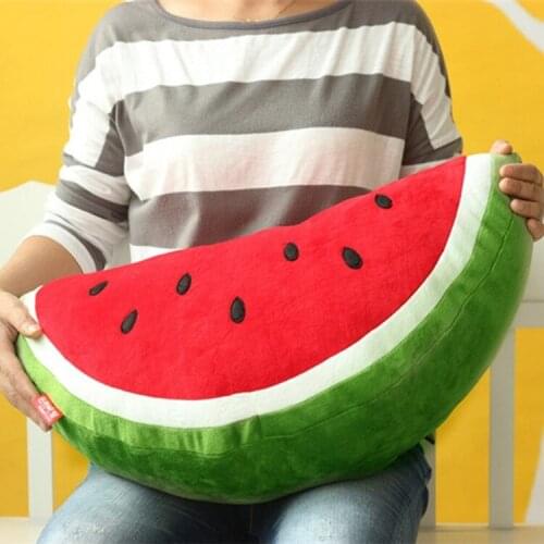 Watermelon Fruit Plush Toy Stuffed Doll Sofa Car Pillow Cushion Home Decor Creative Baby Kids Children Girl Gift