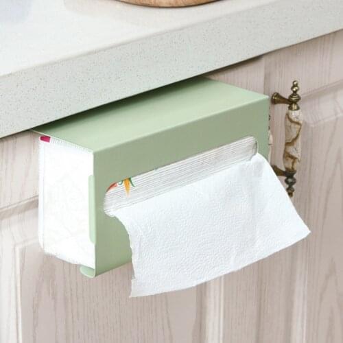 Under Cabinet Tissue Box Storage Rack Tissue Holder Paper Towel Holder Paper Towel Rack Kitchen Towel Hanging Case