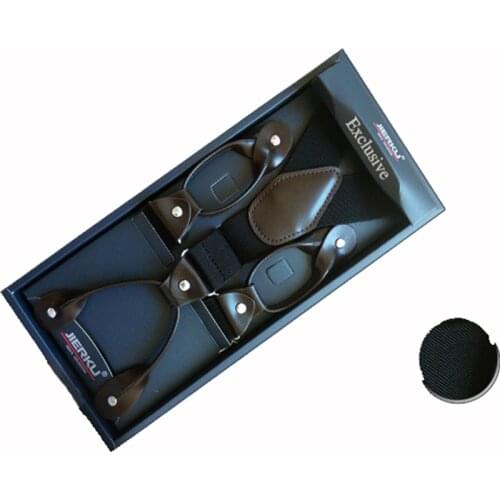 6 buttons suspenders man/women braces Adjustable elastic suspenders bretelles Y-Back ligas Tirantes 3.5*120cm