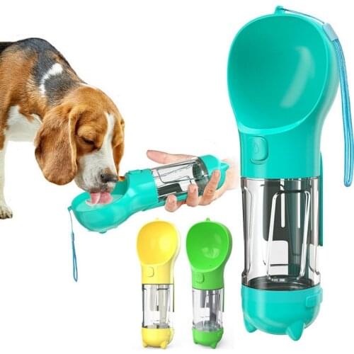 Portable Dog Water Bottle Travel Puppy Cat Drinking Bowl Litter Shoves Outdoor Pet Water Dispenser Feeder For Small Large Dogs