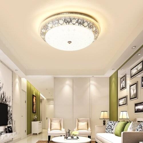 European Style Simple Led Round Ceiling Lamp Modern Warm Bedroom Light Corridor Aisle Lamp Room Study Lighting