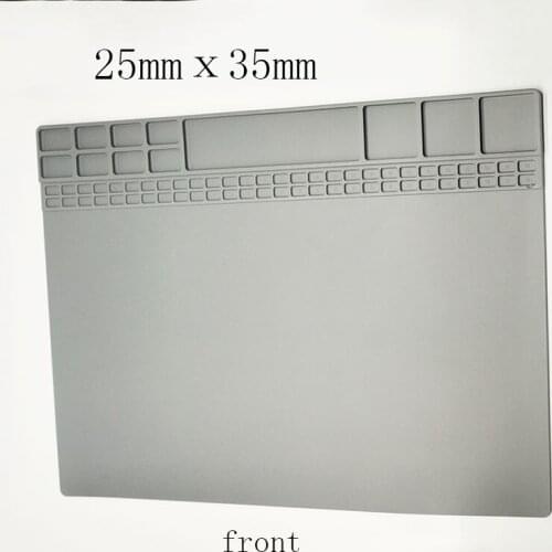 Soft Silicone Work Pad Heat Resistant Insulation Desk Hot Air Gun Station Mat Mobile Phone BGA PCB Soldering Station Repair Tool