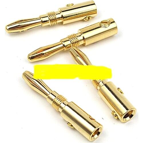 8-50PCS HiFi Speaker Banana Plugs Gold plated Audio Jack Connector Amplifier Speaker 4mm connector