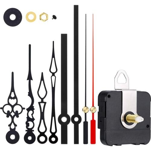 Cross-border clock parts 3 sets of metal wall clock movement pointer 1 second grade quartz clock movement cross-stitch