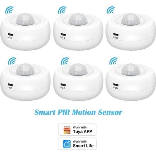 Tuya WiFi Smart PIR Motion Sensor Human Detector for Smart Life Tuya App Automation Alarm Body Movement Sensor Home Security