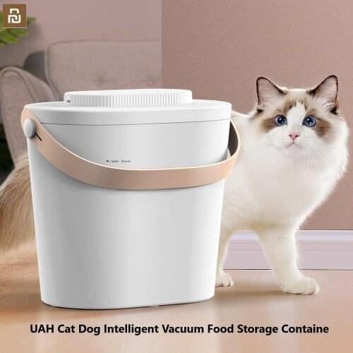Mijia UAH Cat Dog Intelligent Vacuum Food Storage Container Smart Sealed Pet Food Box Waterproof Multifunctional Keeps Fresh