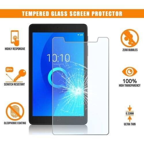Tablet Tempered Glass Screen Protector Film Cover for Alcatel 3T 8 Full Screen Anti-Scratch Explosion-Proof Anti-shock Screen 9H