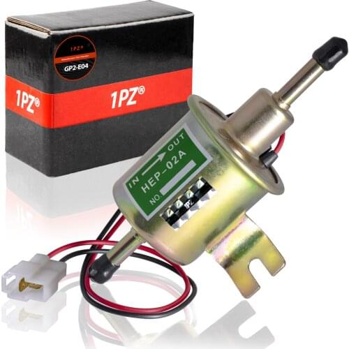 1PZ Universal 12V Electric Fuel Pump Low Pressure Bolt Fixing Wire Diesel Petrol Pump HEP-02A For Car Carburetor Motorcycle ATV