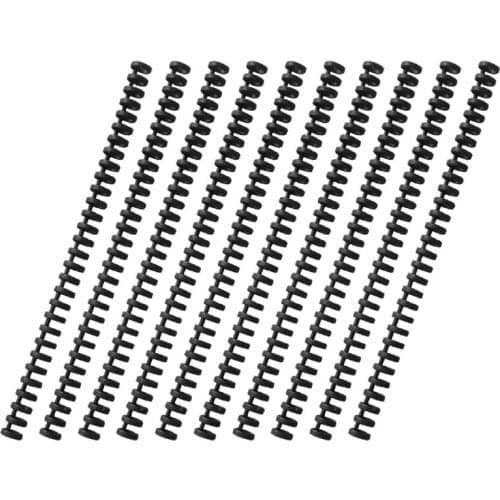 85WD 10 Pcs 30 Holes Circles Ring Spiral A4 Notebook Binding Clips Loose-leaf Paper Book Scrapbook Album Binder