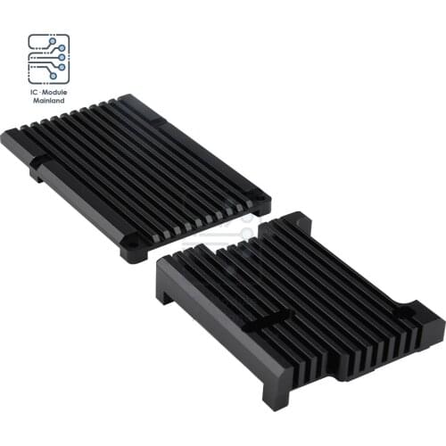 CNC Aluminum Case Shell Fast Heat Dissipation Metal Black Enclosure box for Raspberry Pi 3 B