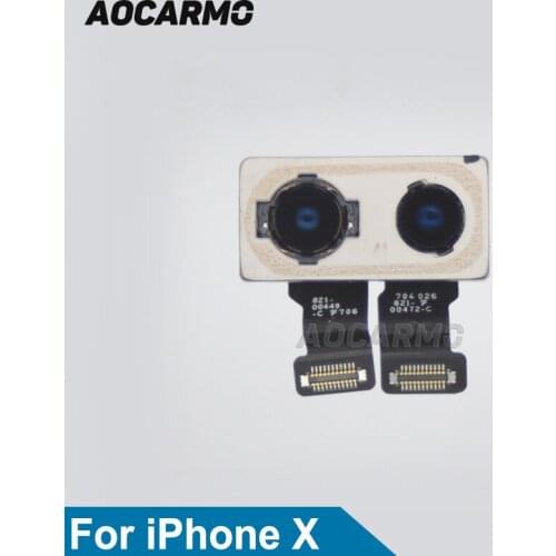 Aocarmo Back Rear Camera Rear Dual Camera Lens Flex Cable Part New For iPhone X