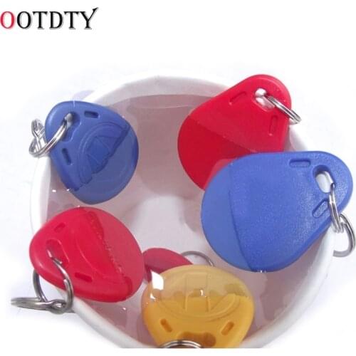 OOTDTY 125Khz Writable Copy Cards Proximity ID Card Access Tags Key Fob For RFID Copier