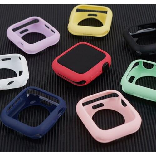 Cover For Apple Watch case 44mm 40mm iWatch case 42mm 38mm Accessorie Silicone bumper Protector Apple watch series 5 4 3 se 6