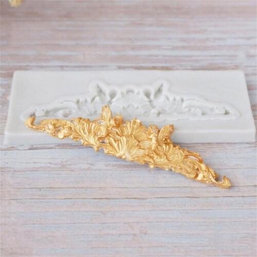 European pattern border Decorative pattern angel silicone mold fondant mold cake decorating tools chocolate gumpaste mold