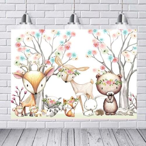 Newborn Selfie Anime Forest Animal Monkey Bunny Photo Studio Birthday Background Photography Background Photo Backdrops