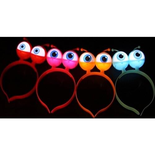 Halloween Toys lED eyeball hair band glow big eyes hairpin toys