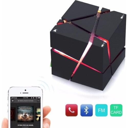 Mini Bluetooth Speaker Portable Wireless MP3 LED lighting Speaker Cell Phone Hands Free Call Speaker With Micro SD card Slot