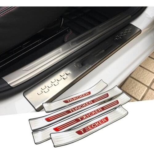 1 Set Door Sill Scuff Plate Guard Cover Welcome Pedal Trim For Chevrolet Trax 2019 Car Accessories Protector Sticker