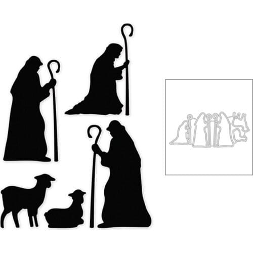 2020 New Jesus Our Lady Prayer and Alpaca Metal Cutting Dies For DIY Making Decoration Album Greeting Card Scrapbooking No Stamp