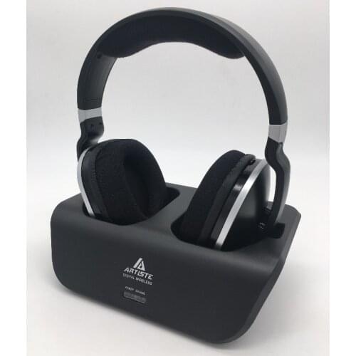Original ARTISTE ARKON ADH300 Rechargeable Wireless Headphones For TV HiFi Headsets Volume Control 2.4G Transmitter