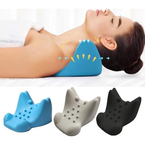 Portable Elastic Neck Shoulder Relaxer Cervical for Muscle Relax Pain Relief