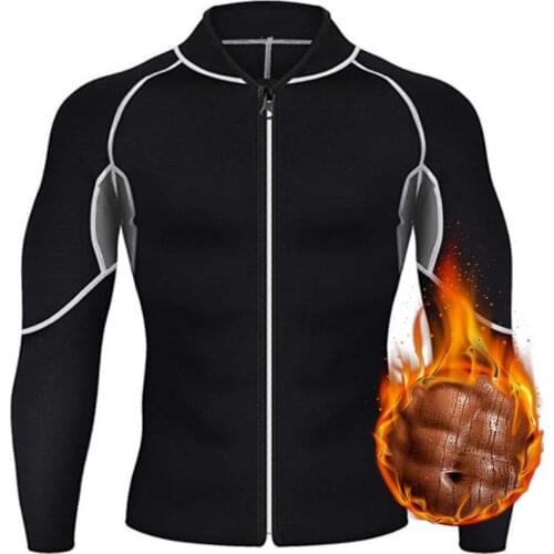 Slimming Belt Men Waist Trainer Corset Vest Jacket with Zipper Shirt Neoprene Sauna Weight Loss Body Shaper Tank Tops