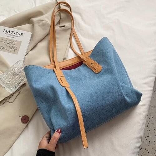 Luxury Brand Large Canvas Tote 2021 Fashion Tends New High-quality Womens Designer Handbag High Capacity Shoulder Bags