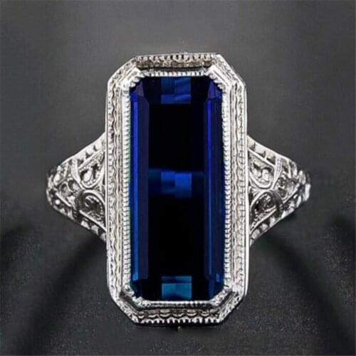 Luxury Multi Color Big Crystal Rings for Women Wedding Engagement Statement Ring Jewelry Bridal Wedding Jewelry