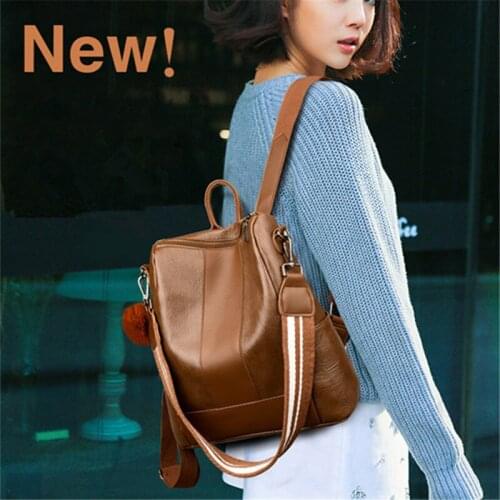 Luxe Designer Vrouwen Rugzak Hoge Kwaliteit Soft Pu Leer Vrouwen Rugzak Mode Meisjes School Rugzak Vrouwen Rugzak