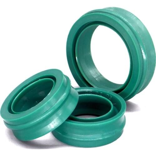 EU Type Green Oil Seal Pneumatic Cylinder Piston Rod Bidirectional Rotary Shaft PU Polyurethane Dust Seal