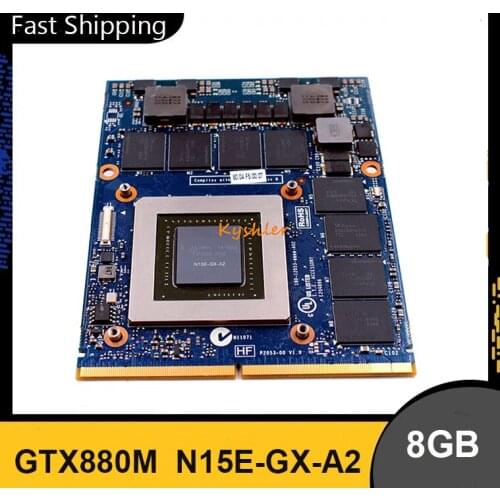 GTX880M GTX 880M GDDR5 8GB N15E-GX-A2 Graphics Video Card For DELL Alienware M13X R1 R2 M15X R1 R2 M17X R4 R5 M18X R2 R3