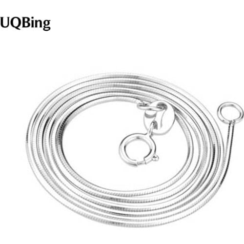 High Quality 925 Sterling Silver Necklace Jewelry Wholesale Women Snake Chain Necklace Silver Jewelry
