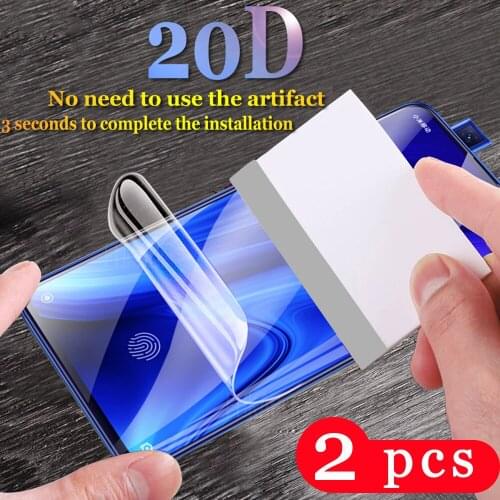 2Pcs protective film for xiaomi redmi note 8T 8A 8 7 pro hydrogel film soft full cover redmi 7A phone screen protector Not Glass