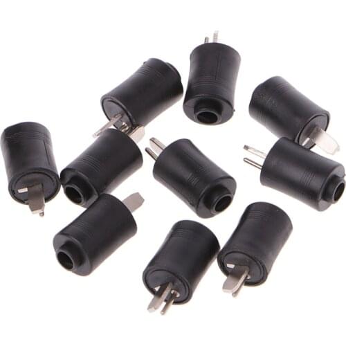 10 Pcs 2 Pin DIN Male Speaker Plug 2-Pin Plug Hifi Loudspeaker Solder Connectors L15