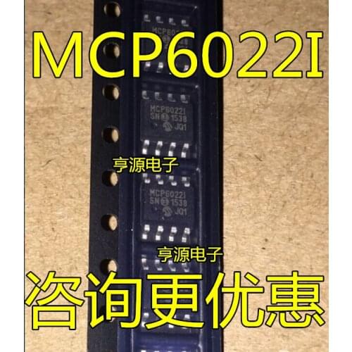 10PCS MCP6022-I/SN MCP6022 MCP6022I SOP8