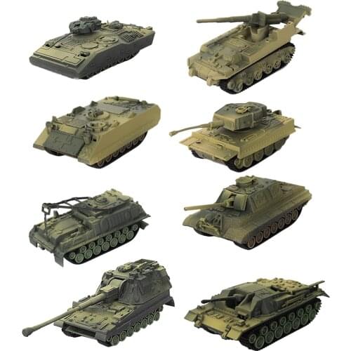 4D 1/72 Self-assembled Battle Tank 4D Heavy Truck Model Troops Vehicle Toy